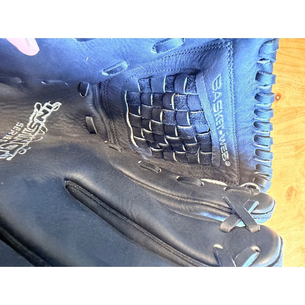 Rawlings Instinct Series Baseball Glove Black Leather Basket Web Pad Lock RHT - Picture 5 of 5